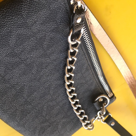 Black Michael Kors belted chain wallet. - Picture 3 of 3